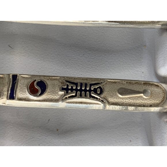 Korean Flatwear Spoon Chopsticks Silver Plate Vintage 14 pieces Utensils 6874 - Picture 10 of 10